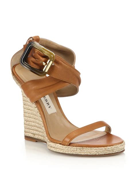 burberry printed espadrilles|Burberry wedges summer sandals.